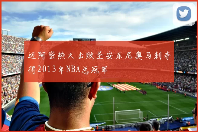 迈阿密热火击败圣安东尼奥马刺夺得2013年NBA总冠军