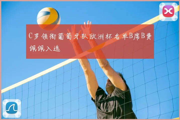 C罗领衔葡萄牙队欧洲杯名单B席B费佩佩入选