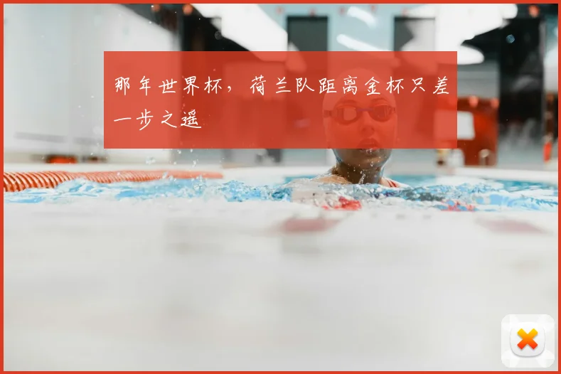 那年世界杯,荷兰队距离金杯只差一步之遥